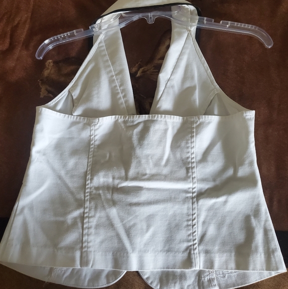 Rampage Size Medium White Halter Vest - Picture 2 of 4